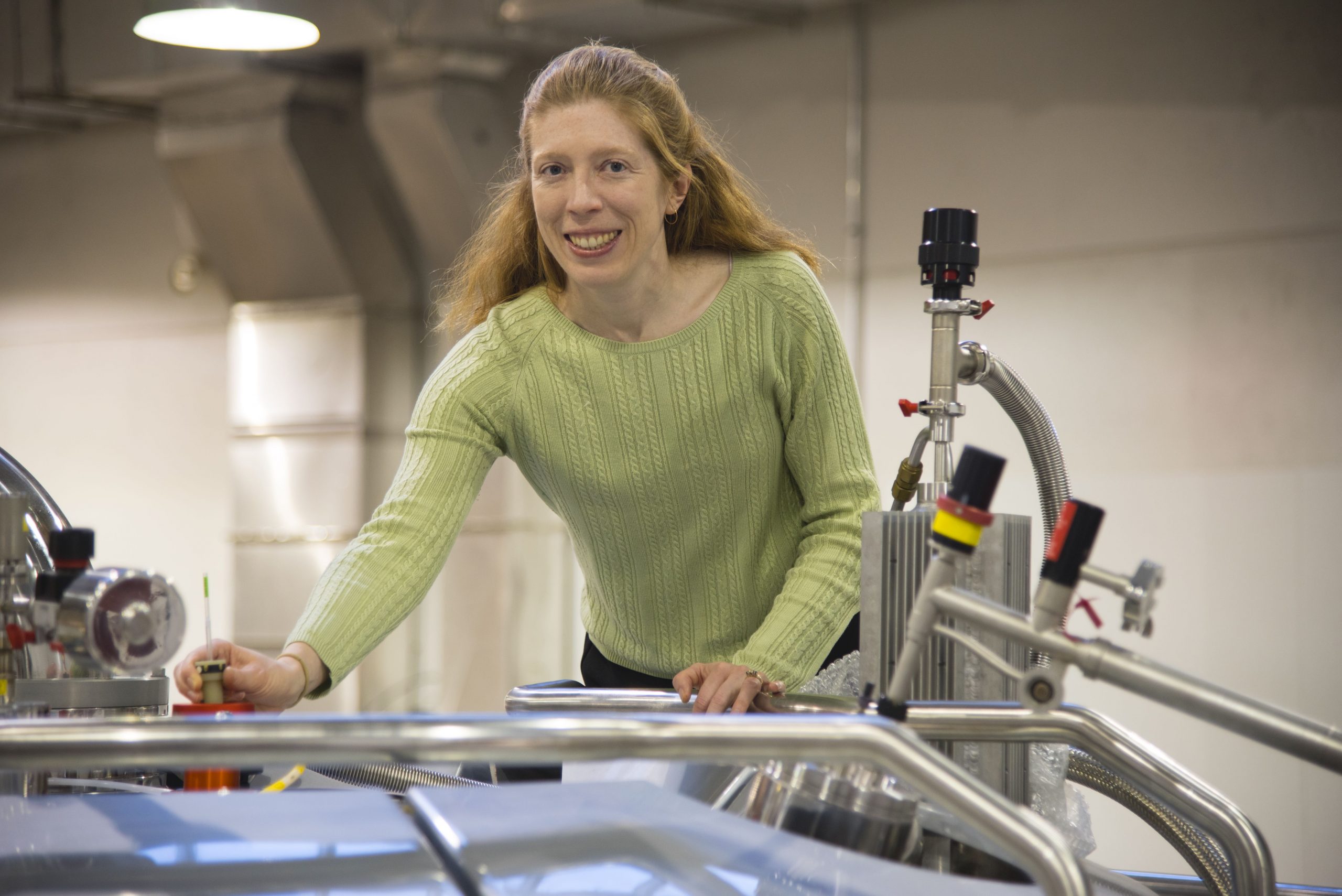 Professor using NMR facility